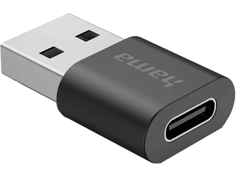 Hama 00200357 Conector USB Tipo A - Conector USB-C Negro