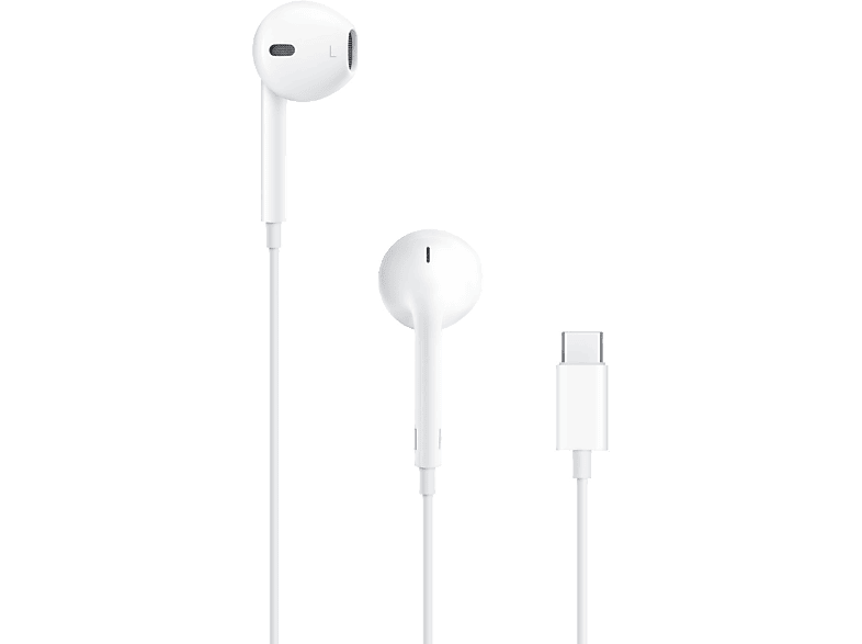 Apple EarPods USB-C Auriculares de botón Cable Micrófono Blanco