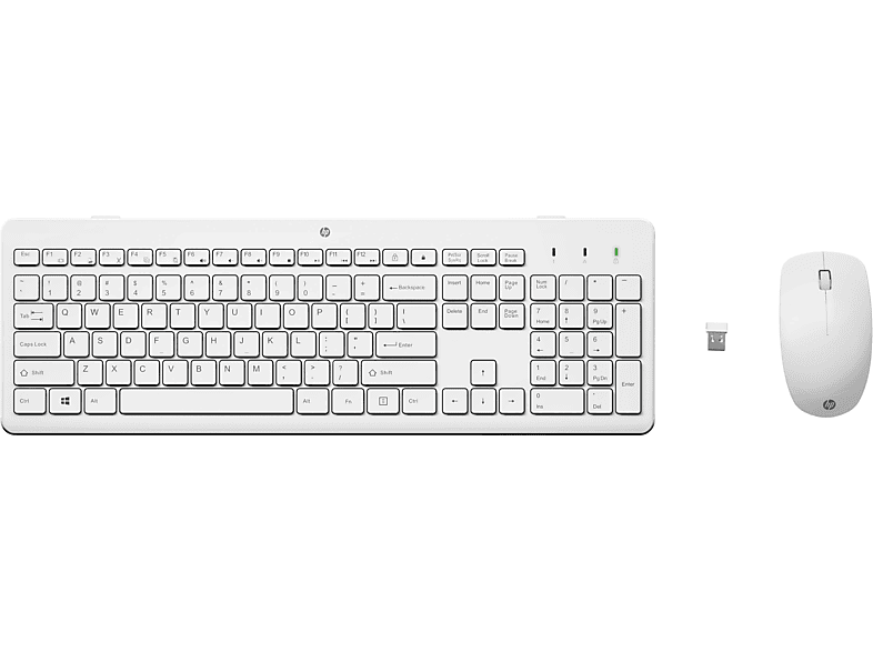 HP Combo de teclado y ratón inalámbricos HP 230 Inalámbrico Bluetooth Blanco