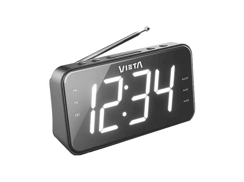 Vieta VH-AL200BK 1W FM Altavoz Incorporado Pantalla LED Negro