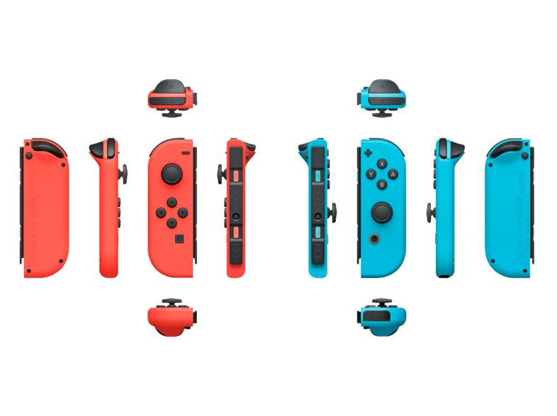 Joy-Con Set Nintendo Switch Izquierda y Derecha Vibración HD Rojo y Azul Neón