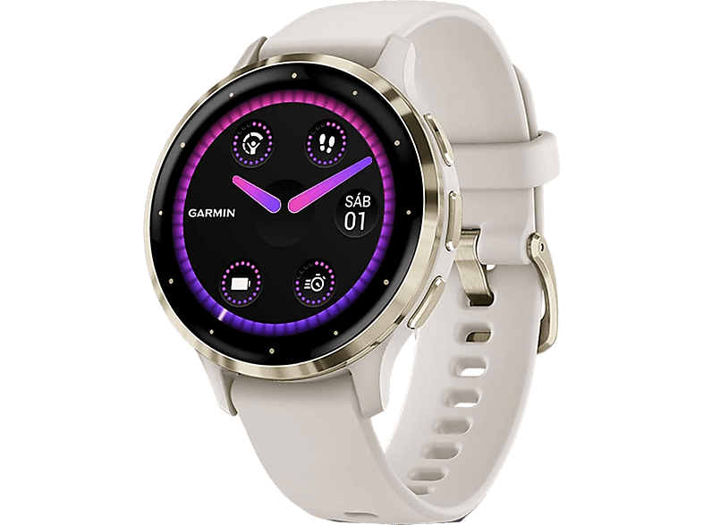 Garmin Venu 3S 18 mm 1.2 Autonomía 10 días +30 deportes Gris oro