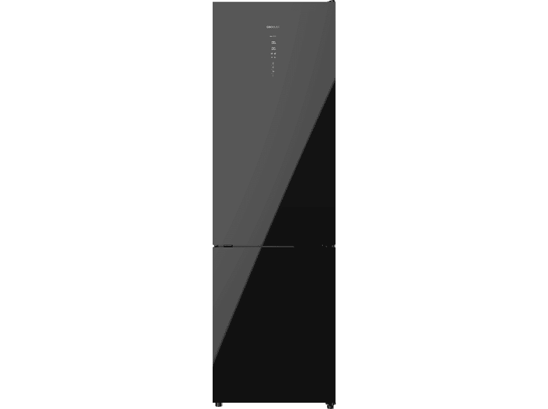 Cecotec Bolero CoolMarket 356 Black Glass D Total No Frost 200 cm 356 l Inverter Plus Puertas de cristal Black Glass