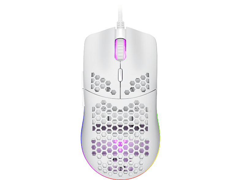 ISY IGM 4000-WT Con cable 7200 dpi  LEDs RGB Diseño de panal Blanco