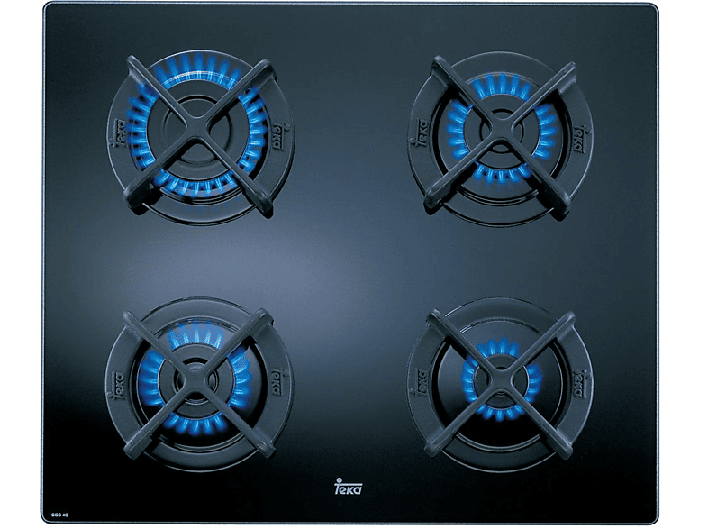 Teka 10205019 CGC 4 G-AI-AL/Butano 4 zonas Gas butano Polivalente 60 cm Negro