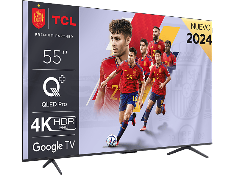 TCL 55C655 UHD 4K AiPQ PRO QLEDPRO Dolby Vision y Atmos HDR10+ Negro