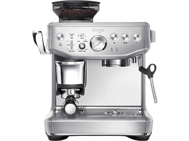 Sage Barista Express Impress SES876BSS4EEU1 1850 W Calefacción Thermocoil Función 2 tazas 9 bar Plata