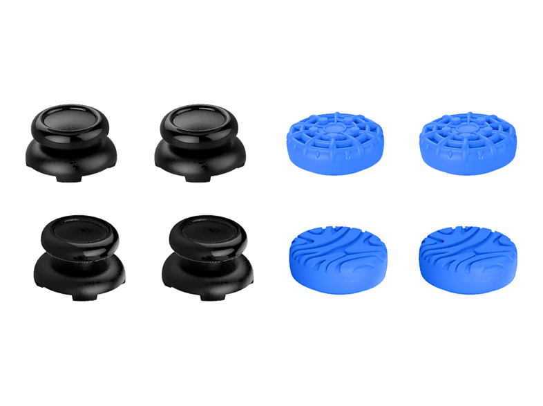 Ardistel BLACKFIRE® Precission ThumbGrips Kit 8in1 Para PS5 Portal Remote Player Azul y negro