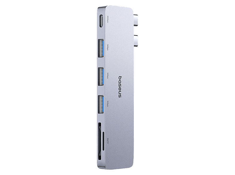 Baseus UltraJoy Series 6 en 1 Conexión Tipo C Transferencia ultrarrápida 40 Gbps Universal Gris espacial