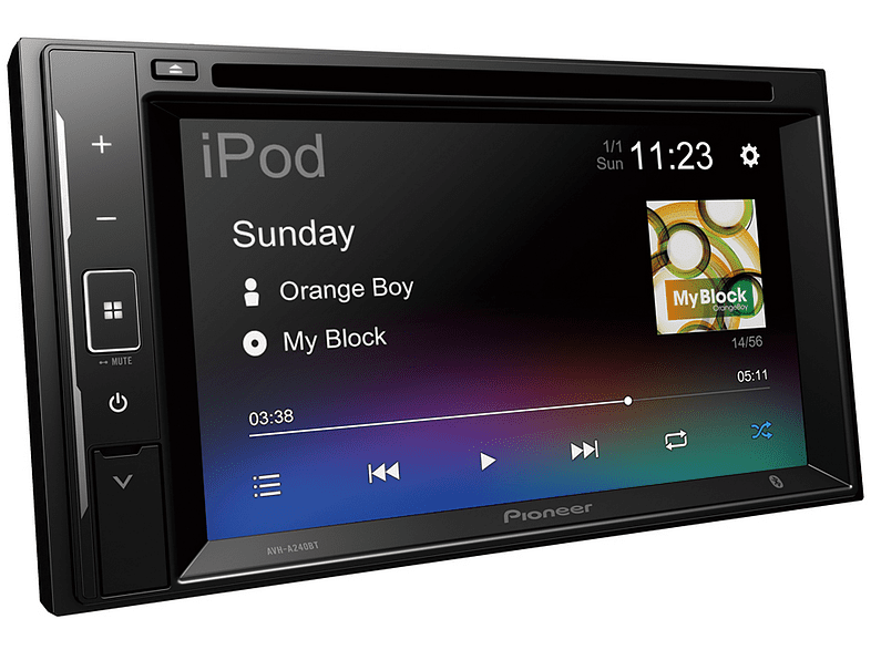Pioneer AVH-A240BT 6.2 Reproductor CD/DVD Bluetooth Compatible con FLAC USB Negro