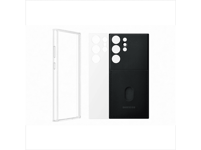 Samsung Para Samsung Galaxy S23 Ultra 5G Con Marco TPU Trasera Negro