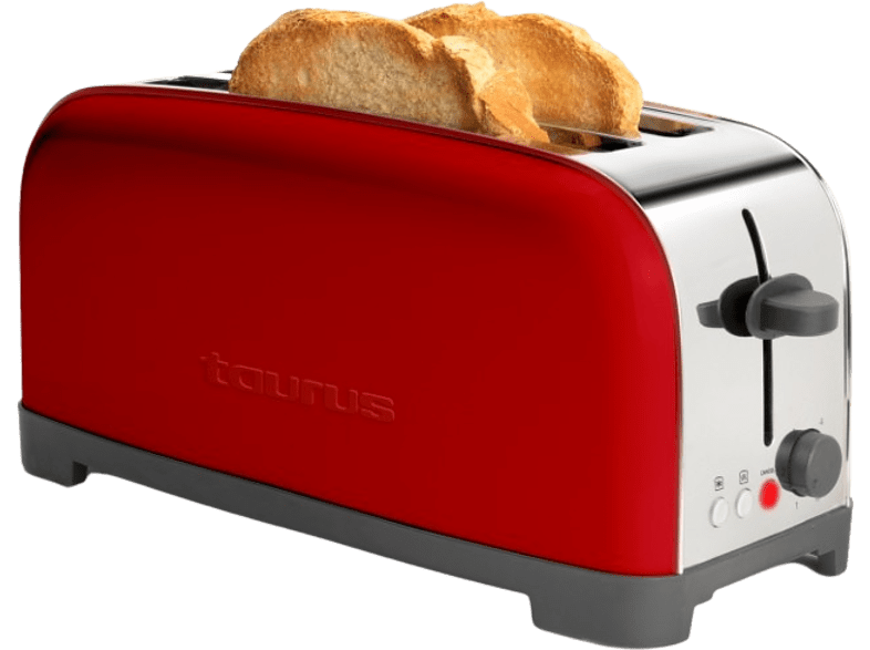 Taurus Vintage Red 960654000 1400 W Descongelar Recalentar 2 Ranuras extralargas Rojo