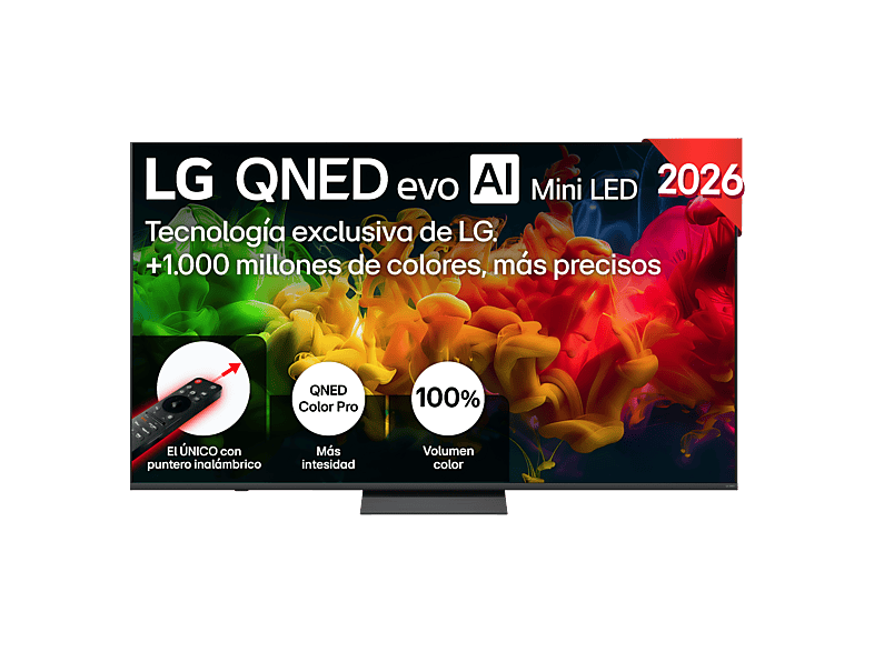 LG 75QNED81B6A UHD 4K Procesador Inteligente α7 AI Processor 4K Gen9 Smart TV DVB-T2 (H.265) Negro