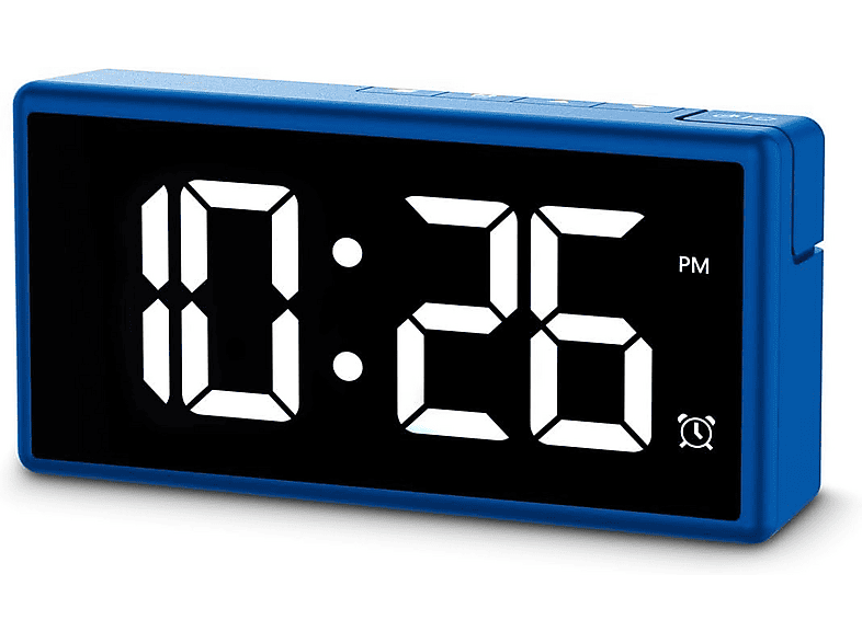 Hama Ibiza Digital 12/24h Hora Extragrande Pantalla Multicolor Carga Pila/USB Azul