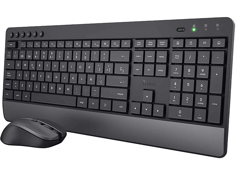 Trust Qwerty Inalámbrico Bluetooth USB Negro