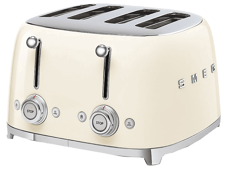 Smeg TSF03CREU  2000 W 6 Niveles Rebanadas cortas Crema