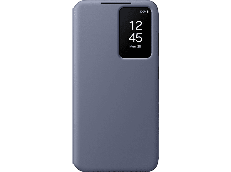Samsung Para Galaxy S24 Plus Tapa de libro Smart Clear View Wallet Violeta