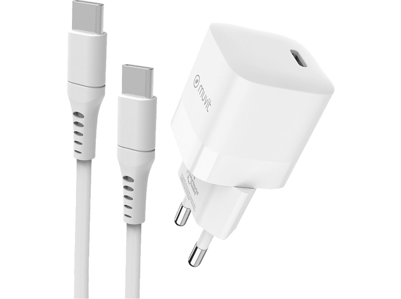 Muvit for Change Pack cargador + Cable Universal 30W  Blanco