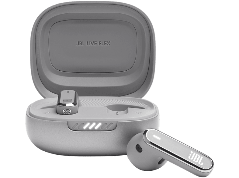 JBL Live Flex 40 h Autonomía Cancelación Activa de Ruido Control táctil Plata