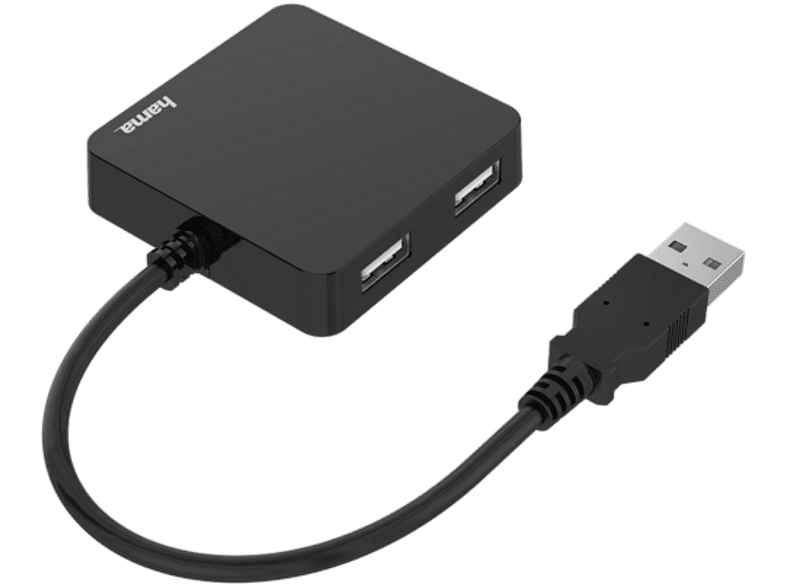 Hama 00200121 4x Puertos USB USB 2.0 480 Mbps Negro