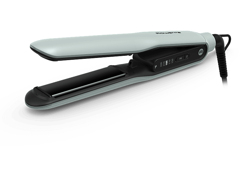 Rowenta Thermoglide SF5120 Titanio Tecnología iónica 240 v 5 temperaturas 170°C a 230°C Rápido calentamiento Verde