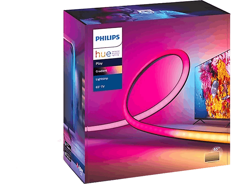 Philips Hue Play Gradient Lightstrip Tira LED para TV de 65 6500 K Luz blanca y color
