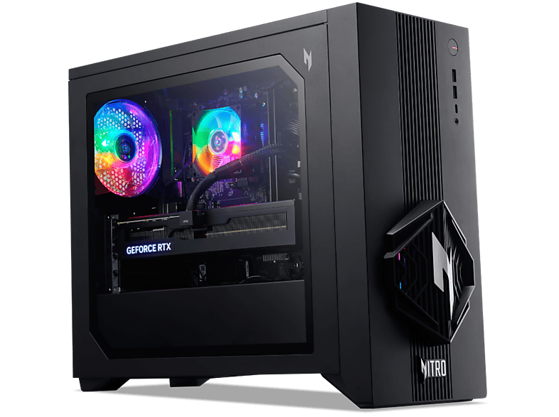 Acer Nitro N30-100_B850 AMD Ryzen™ 7 8700F 32GB RAM 1 TB SSD GeForce RTX™ 5060 Windows 11 Home Negro
