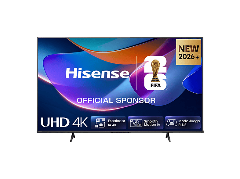 Hisense 50A6S UHD 4K Escalador 4K IA Control por voz Smooth Motion IA Negro