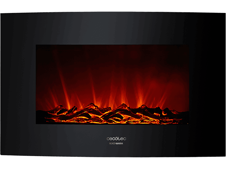 Cecotec Ready Warm 3500 Curved Flames 35 2000W 30m² 2 modos Control remoto Negro