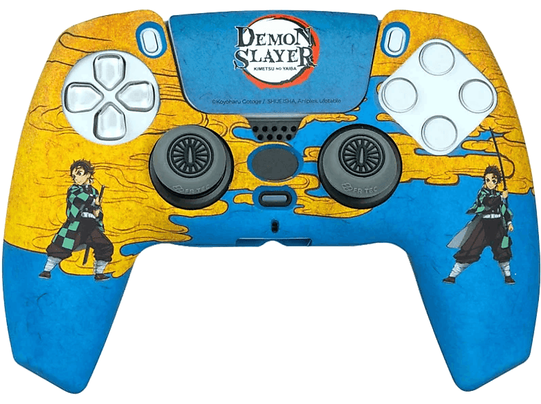 FR-TEC Demon Slayer Combo Pack Tanjiro Para mando PS5 Antideslizante Multicolor