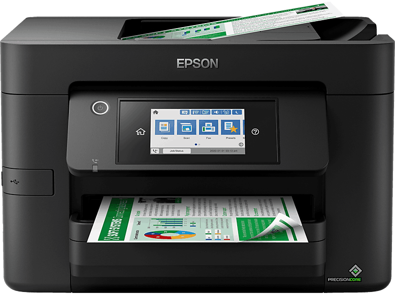 Epson WorkForce Pro WF-4820DWF Inyección de tinta Blanco y negro 25 ppm A4 Negro