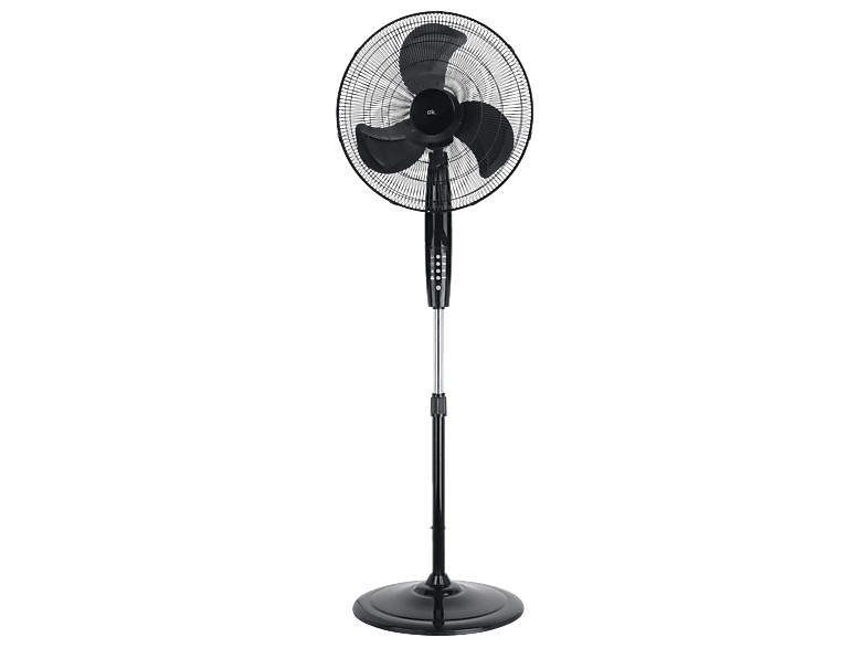 ok. OSF 501526 B ES 150 W 3 Velocidades 3 Aspas Oscilación Inclinación ajustable Altura ajustable Temporizador Negro