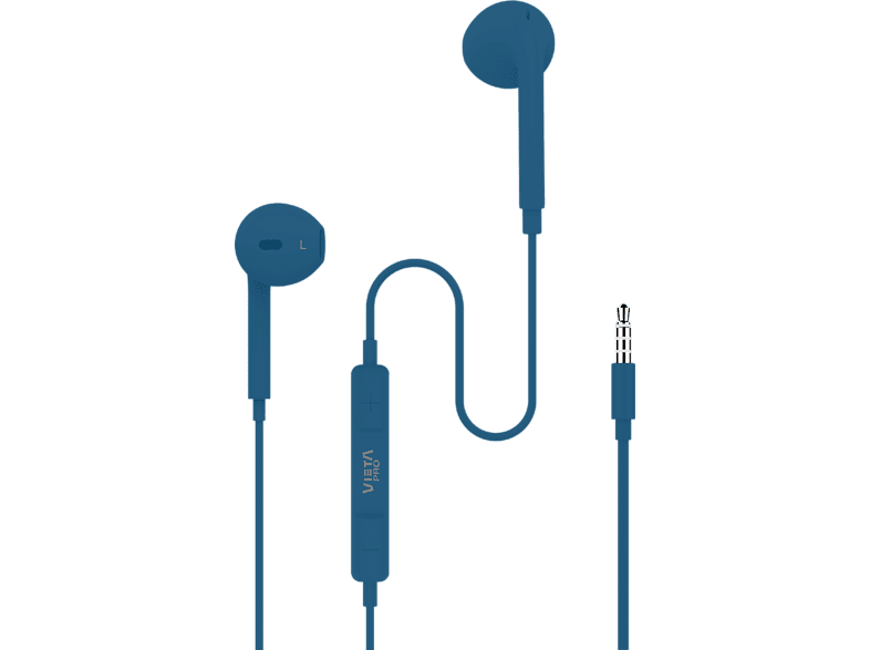 Vieta Pro Cozy Auricular de botón Con micrófono Mini Jack Azul