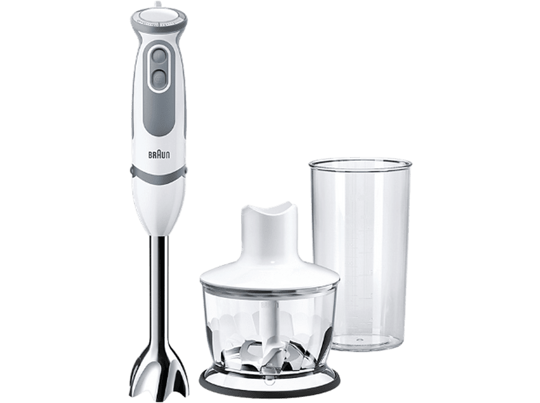 Braun MQ 5230 WH 1000 W 21 Velocidades EasyClick Función Turbo Blanco