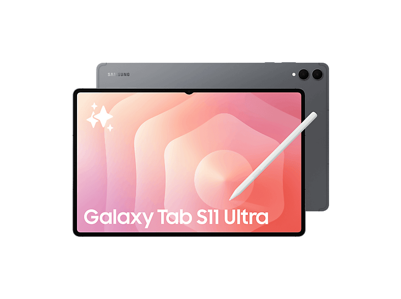 Samsung Galaxy Tab S11 Ultra 5G 14.6 WQXGA+ 12 GB RAM 512 GB Gris Sin Adaptador de Corriente con S Pen
