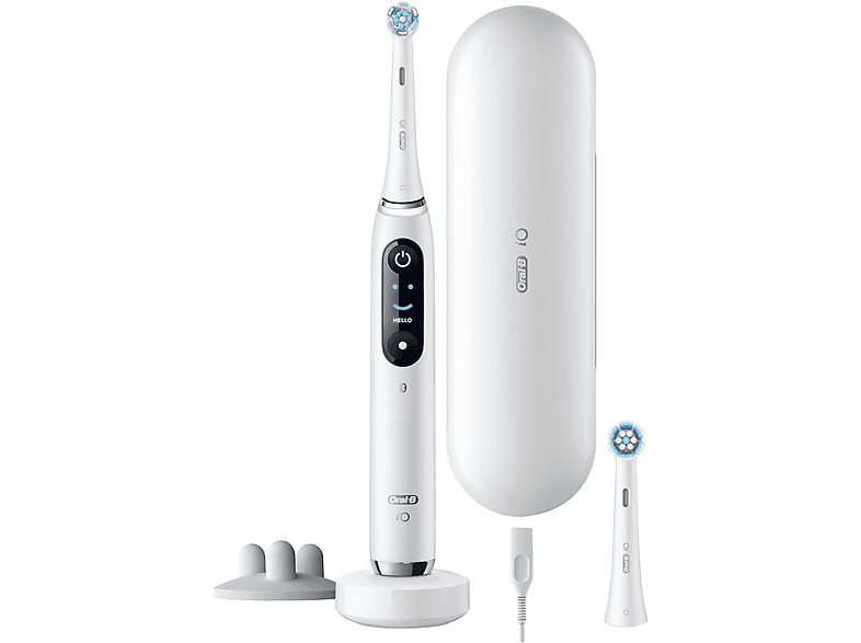 Oral-B iO 9S Seguimiento 3D Sensor de Presión Estuche de Carga Diseñado Por Braun Blanco