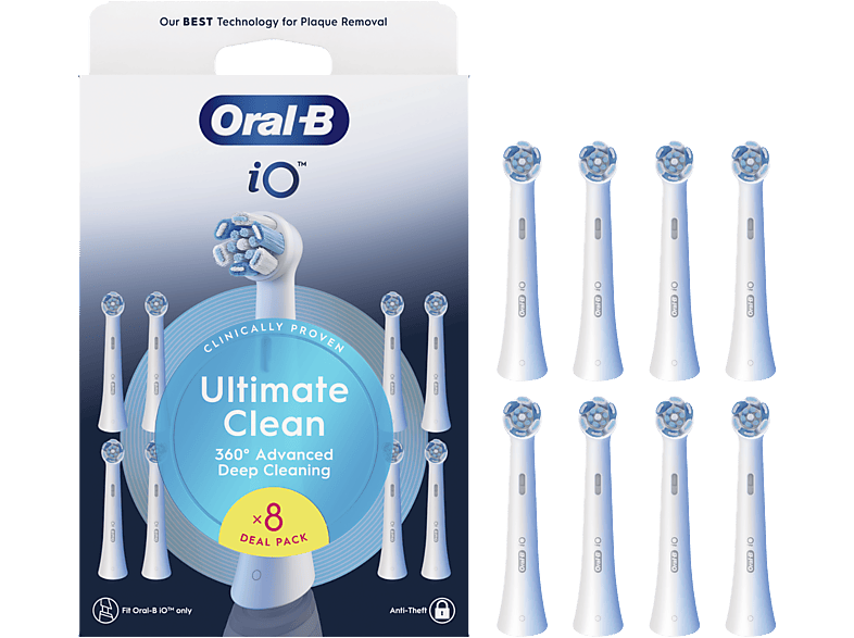 Oral-B iO Ultimate Clean Pack De 8 Unidades Blanco