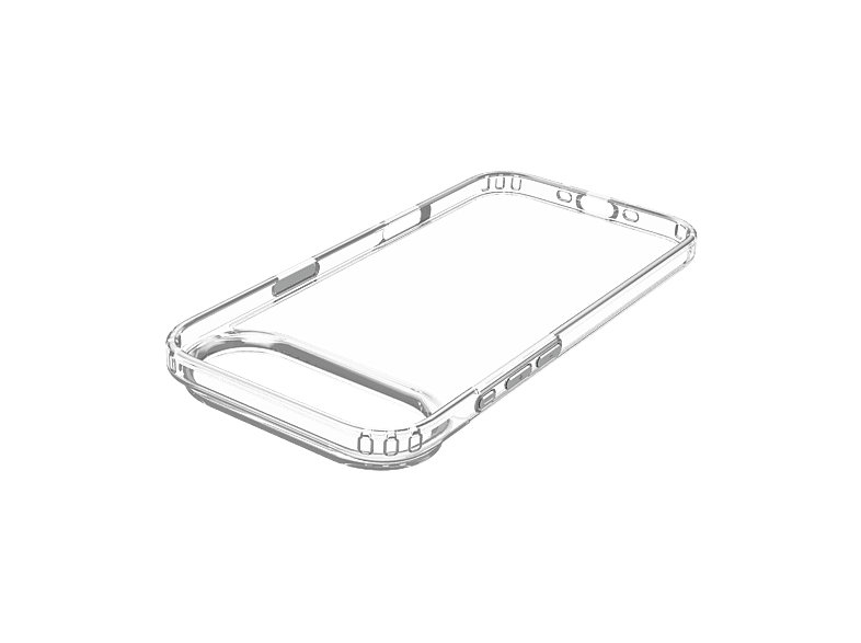 ISY ISC-1133 Compatible con iPhone 17 Air Compatibilidad MagSafe Carga Inalámbrica Resistente a Golpes y al Agua Transparente