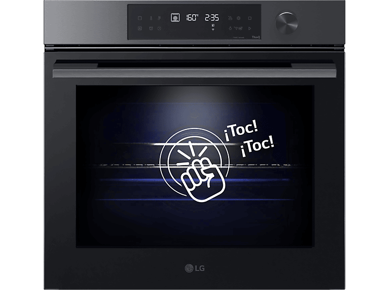 LG WS7D7631WB Convencional Sistema de limpieza Blue EasyClean™ 76 L 59.2 cm ThinQ™ Acero negro mate
