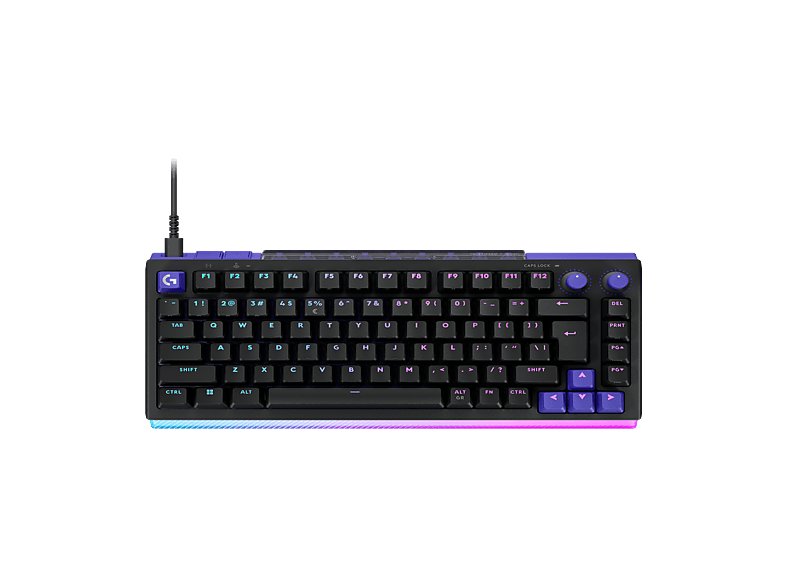 Logitech G G512 X 75 Cable Dual Swap Mecánico/Analógico TMR intercambiable Tasa de sondeo 8K RGB Personalizable PC-Mac Negro