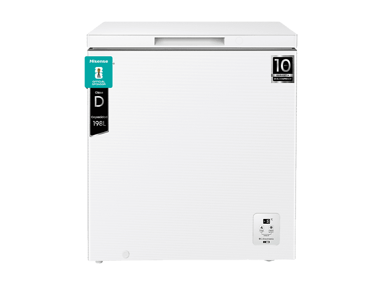 Hisense FT200N1AWDL 198 l 85.8 cm Congelador Convertible Goma Antibacteria Blanco