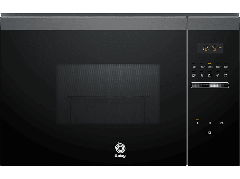 Balay 3CG4175G3 900 W 5 niveles 25 l Limpieza Hidrolítica Control deslizante Negro Grafito