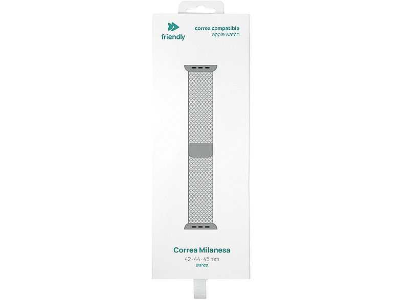 Friendly License Milanese Apple Watch 42/44/45 mm Plata