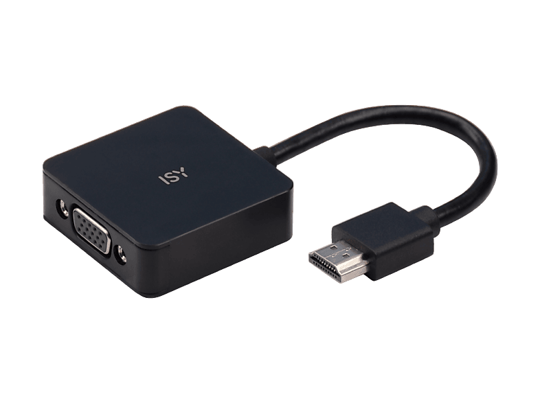 ISY IAD-1007 Plug & Play HDMI a VGA Resolución 1920 x 1080 pixeles Negro