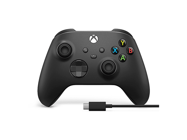 Microsoft Mando Inalámbrico Bluetooth + cable USB-C® Negro Para Xbox Series X|S Xbox One PC Android iOS Mac