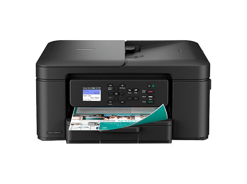 Brother DCP-J1360DW 16ppm Doble Cara Pantalla a color de 4.5 cm ADF WiFi 5GHz y USB Negro