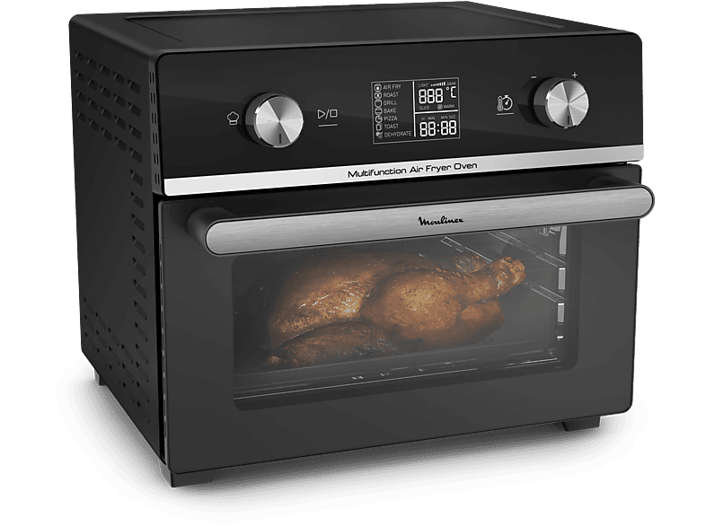 Moulinex Easy Fry Multifunctional AL606820 Horno y Freidora de Aire 1800 W 20 L 10 programas 3 niveles Tecnol. Extra Crisp Negro
