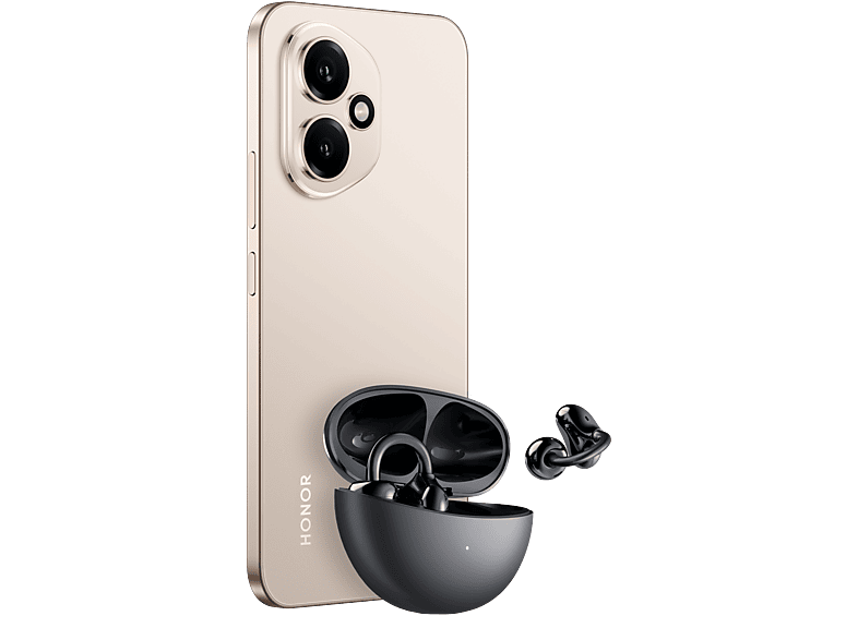 Honor 400 5G Desert Gold 256GB 8GB RAM 6.55 AMOLED Qualcomm Snapdragon 7 Gen 3 5300 mAh MagicOS 9.0 + Auriculares flip clip buds