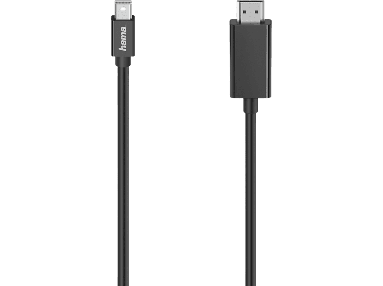 Hama 00200711 De MiniDP a HDMI 1.50 m Negro
