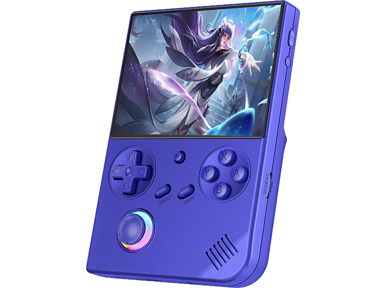 Anbernic RG40XXV 4 IPS Tarjeta 64 GB incorporada Luz RGB Compatible salida TV Wi-Fi Bluetooth Azul